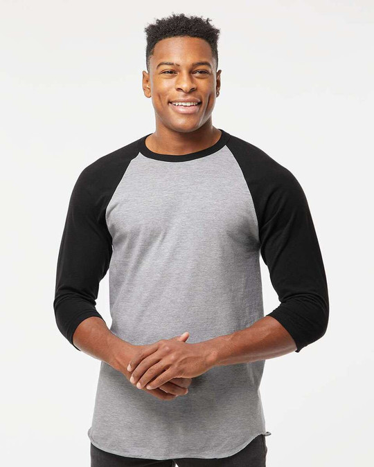 Tultex 245 - Camiseta Raglan de punto fino