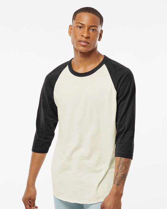 Tultex 245 - Camiseta Raglan de punto fino