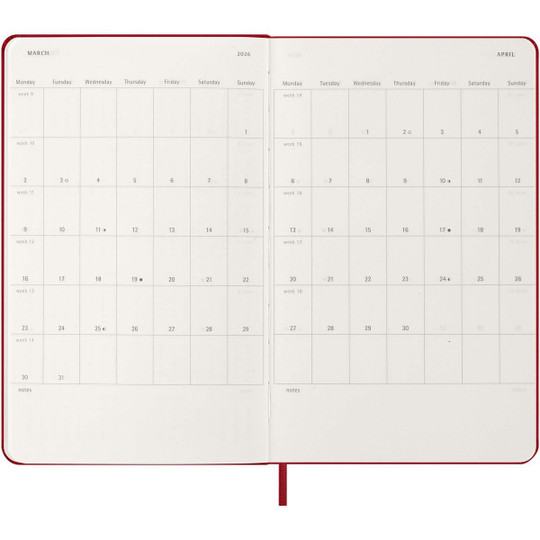 Moleskine 107753 - hard cover 12 month L daily planner