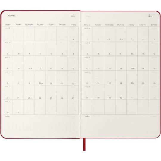 Moleskine 107754 - hard cover 12 month weekly L planner