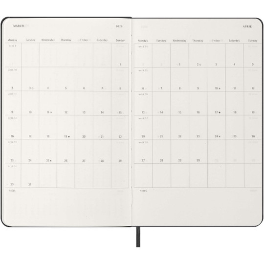 Moleskine 107754 - hard cover 12 month weekly L planner