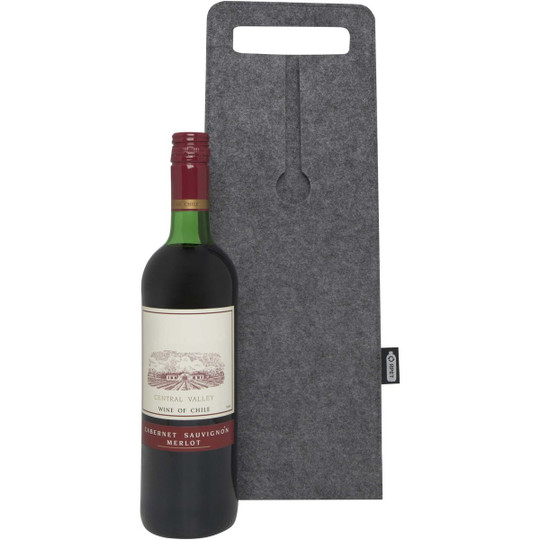 Felta 75 cl wijnzak van GRS gerecycled vilt - EgotierPro 120665