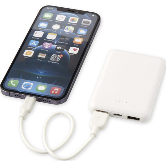 Asama powerbank o pojemności 5000 mAh Type-C z tworzyw sztucznych pochodzących z recyklingu - EgotierPro 124383