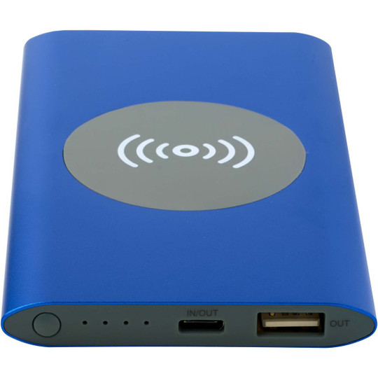 Juice 4000 mAh Type-C recycled aluminium wireless power bank  - EgotierPro 124384