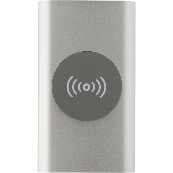 Juice 4000 mAh Type-C recycled aluminium wireless power bank  - EgotierPro 124384