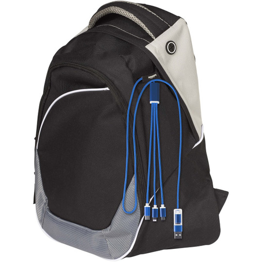 Versatile 5-in-1 Ladekabel aus recyceltem Aluminium - EgotierPro 124386
