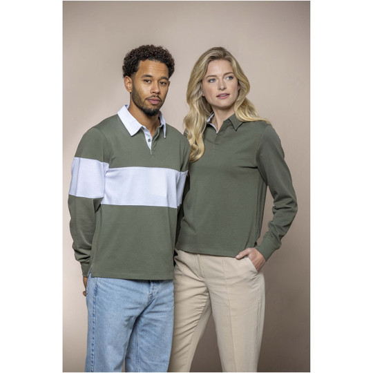 Elevate NXT 38237 - Clyde unisex organic rugby polo sweatshirt