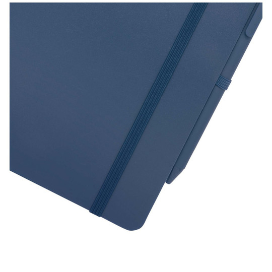 Thalaasa A5 ocean-bound hard cover notebook with ballpoint pen (black ink) - EgotierPro 107901
