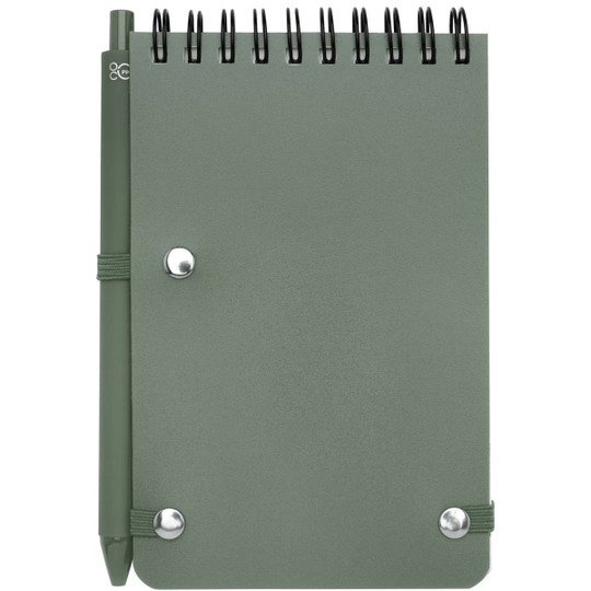 Thalaasa A6 Hardcover Notizbuch aus Ocean Bound Kunststoff mit Kugelschreiber (schwarze Mine) - EgotierPro 107902