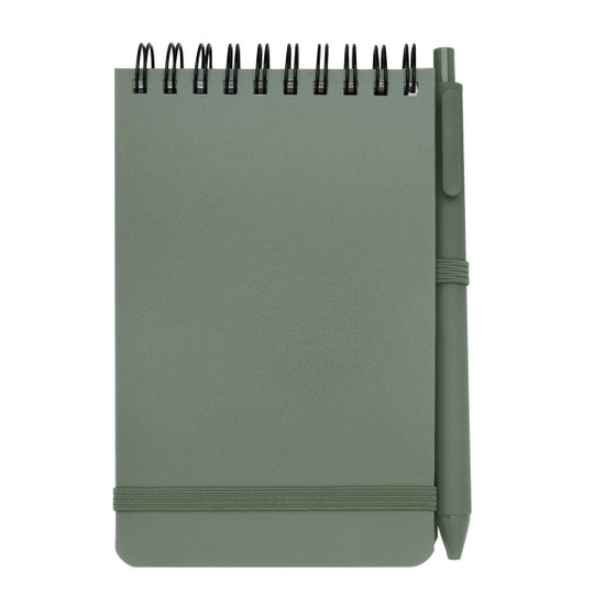 Thalaasa A6 hard cover ocean-bound notebook with ballpoint pen (black ink) - EgotierPro 107902