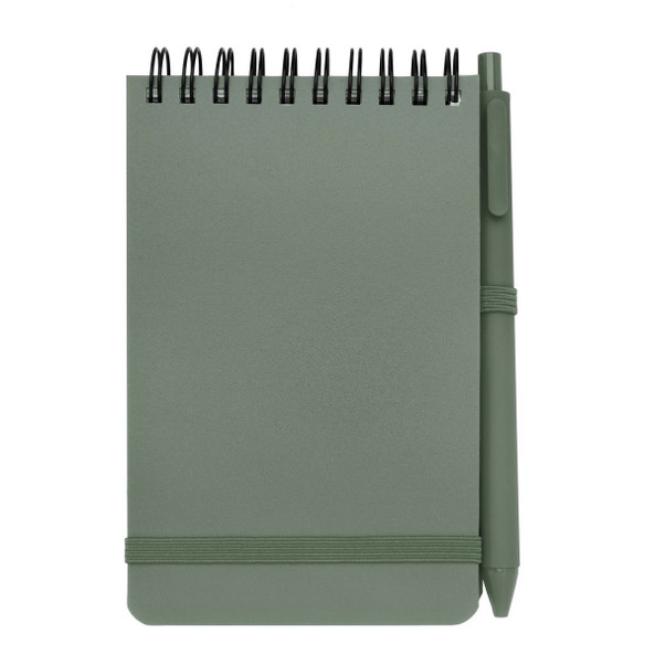 Thalaasa A6 hard cover ocean-bound notebook with ballpoint pen (black ink) - EgotierPro 107902