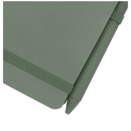 Thalaasa A6 Hardcover Notizbuch aus Ocean Bound Kunststoff mit Kugelschreiber (schwarze Mine) - EgotierPro 107902