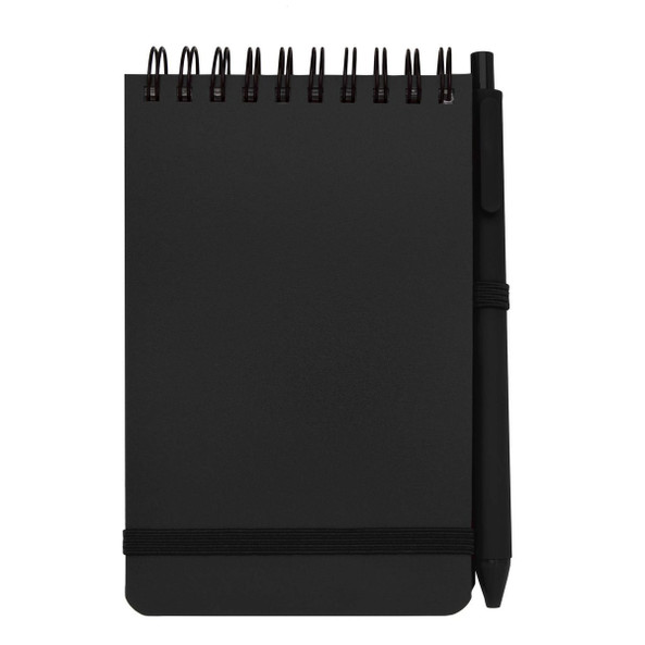 Thalaasa A6 recycled hardcover notesbog med kuglepen (sort refill) - EgotierPro 107902