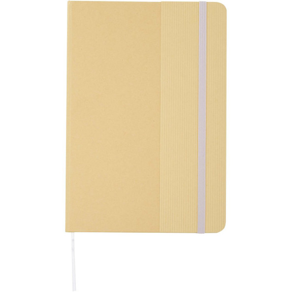 Nelida A5 recycled cardboard hard cover notebook - EgotierPro 107903