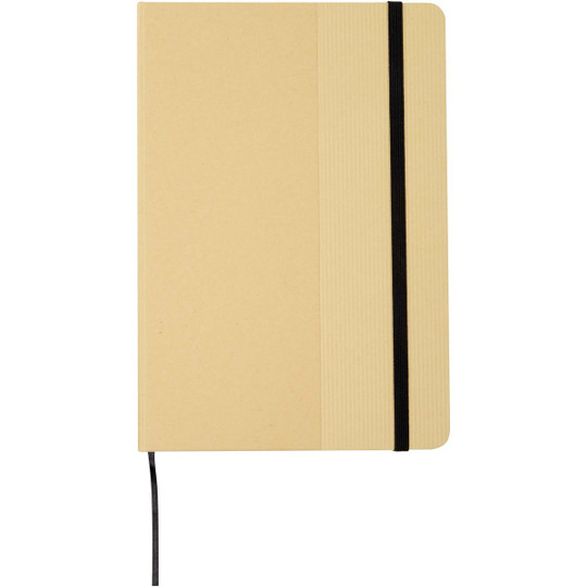 Nelida A5 recycled cardboard hard cover notebook - EgotierPro 107903