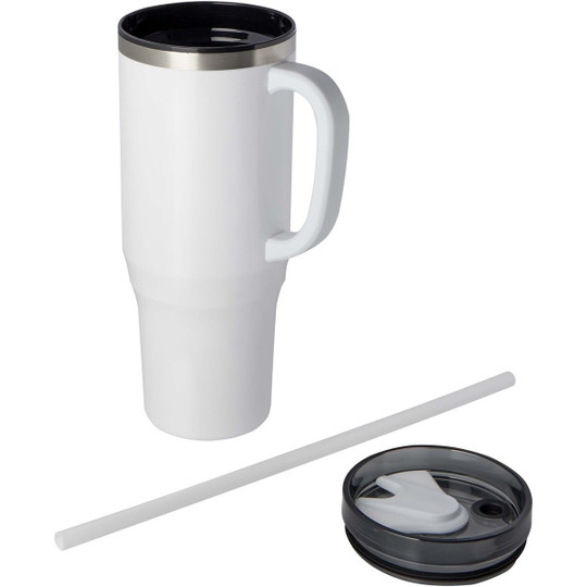 Melbourne 1200 ml RCS-gecertificeerde geïsoleerde beker met rietje - EgotierPro 100801