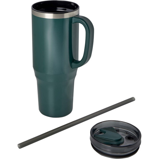 Melbourne 1200 ml RCS certified insulated tumbler with straw - EgotierPro 100801