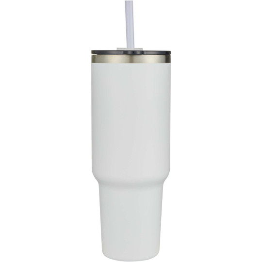 Sydney 1200 ml double wall RCS certified copper vacuum insulated tumbler with straw - EgotierPro 100802