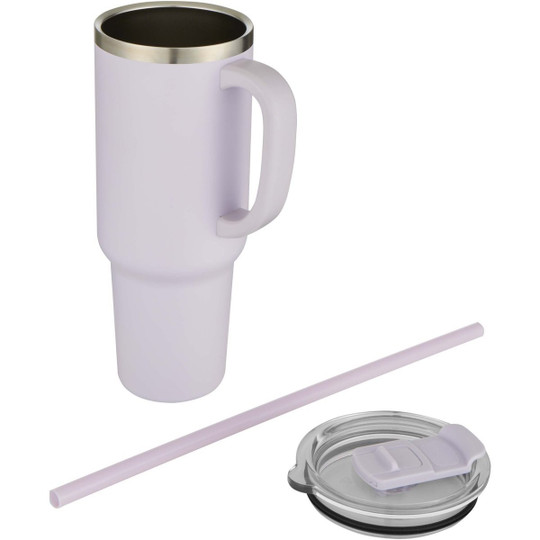 Sydney 1200 ml double wall RCS certified copper vacuum insulated tumbler with straw - EgotierPro 100802