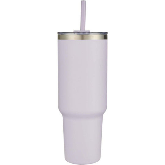 Sydney 1200 ml double wall RCS certified copper vacuum insulated tumbler with straw - EgotierPro 100802