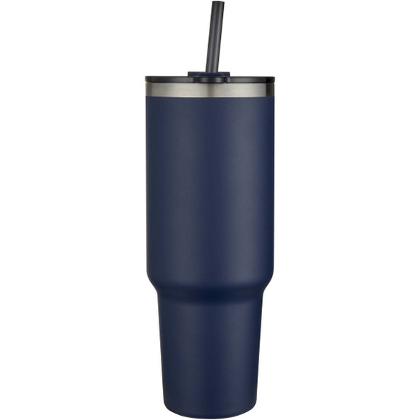 Sydney 1200 ml double wall RCS certified copper vacuum insulated tumbler with straw - EgotierPro 100802