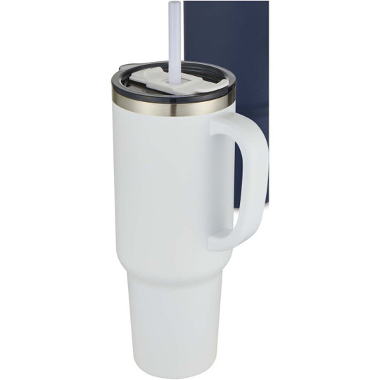 Sydney 1200 ml double wall RCS certified copper vacuum insulated tumbler with straw - EgotierPro 100802