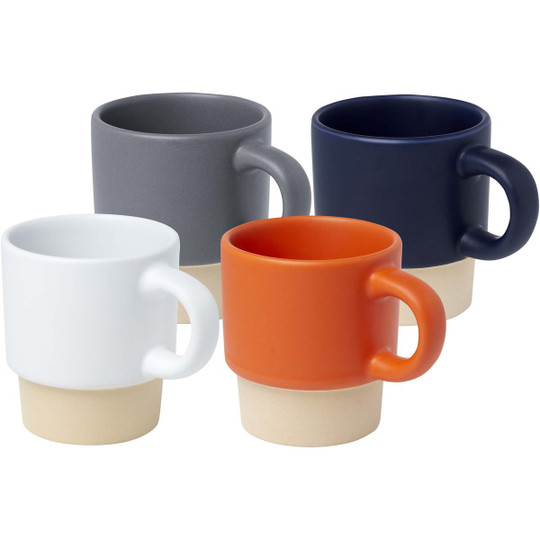Olympia 130 ml stackable expresso cup with clay bottom - EgotierPro 100805