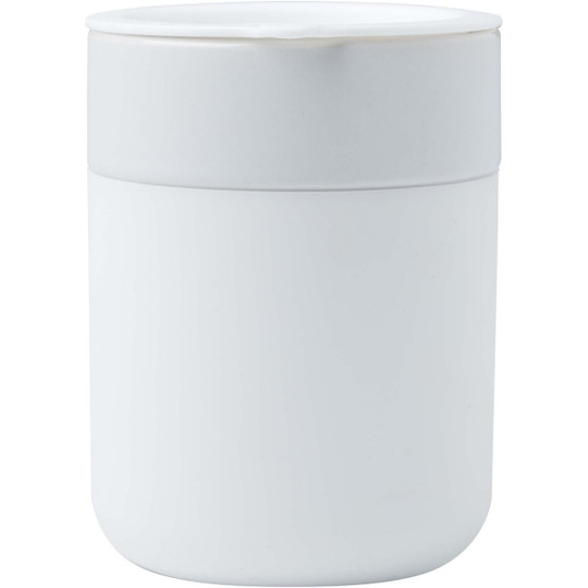 Java 330 ml beker van keramiek met siliconen wikkel en plastic deksel - EgotierPro 100808