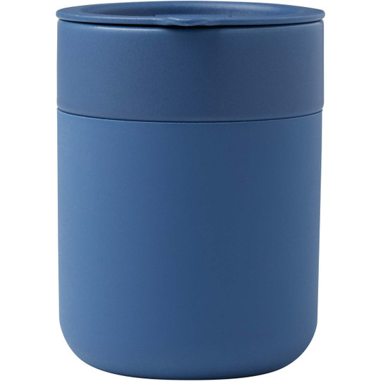 Java 330 ml ceramic tumbler with silicone wrap and plastic lid - EgotierPro 100808
