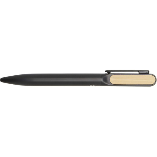 Laura A5 hard cover notebook and ballpoint pen gift set (black ink) - EgotierPro 107911