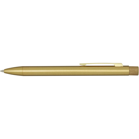 Beatriz recycled brass ballpoint pen (blue ink) - EgotierPro 107919