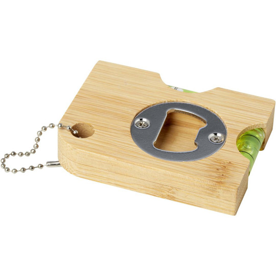Levo bamboo bottle opener with level  - EgotierPro 113380
