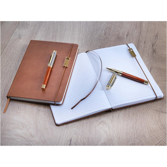 Luxe 107925 - Legato A5 notesbog med rollerballpen (blå refill)