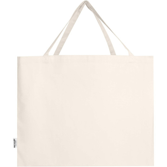 Odessa 220 g/m² GRS recycled cotton tote bag 40L - EgotierPro 120734