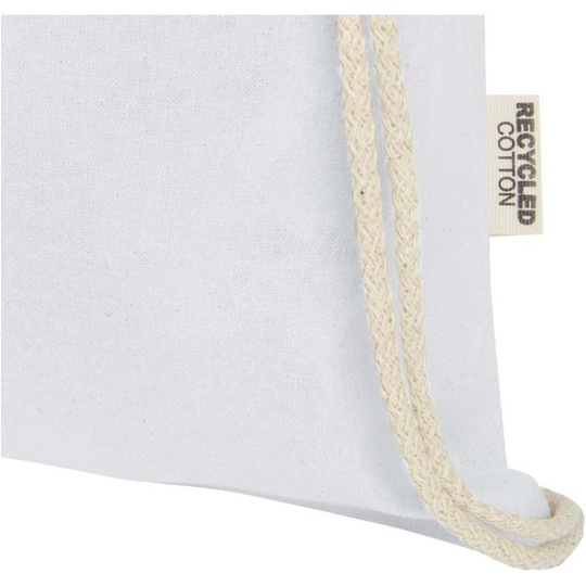 Oregon 140 g/m² GRS recycled cotton drawstring bag - EgotierPro 120735