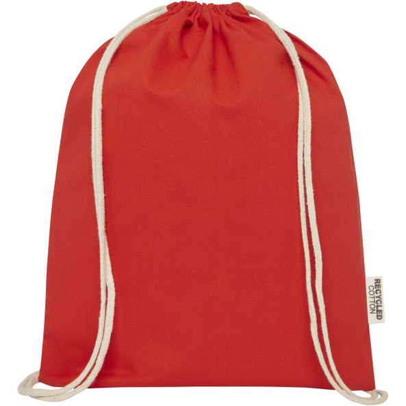 Oregon 140 g/m² GRS recycled cotton drawstring bag - EgotierPro 120735