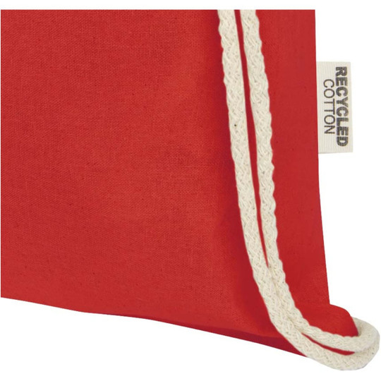 Oregon 140 g/m² GRS recycled cotton drawstring bag - EgotierPro 120735