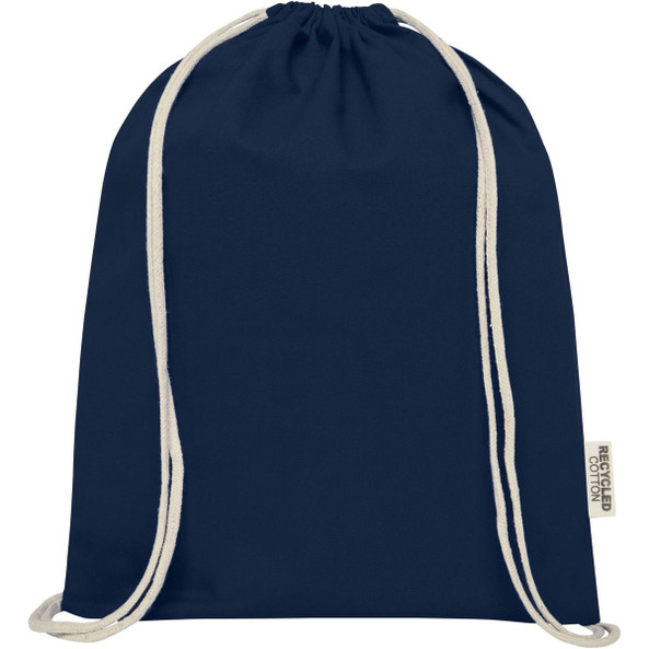 Oregon 140 g/m² GRS recycled cotton drawstring bag - EgotierPro 120735