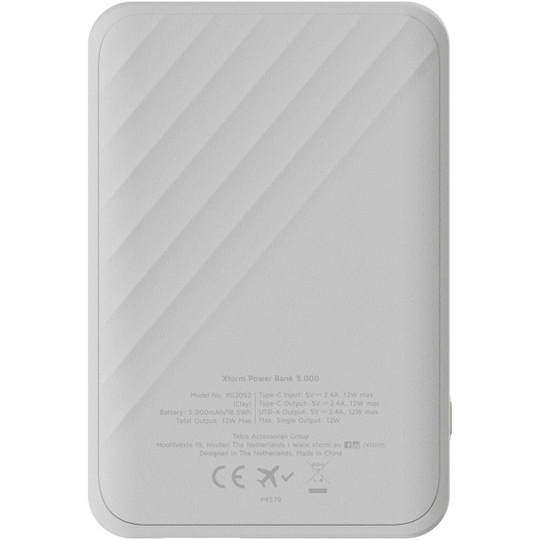 Xtorm 124409 - XG205 Go2 snabbladdande powerbank på 12 W, 5 000 mAh