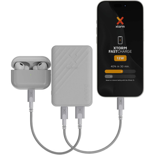 Xtorm 124409 - XG205 Go2 snabbladdande powerbank på 12 W, 5 000 mAh