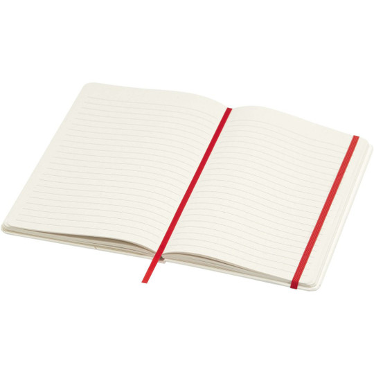 Bass A5 recycled hard cover notebook with lined pages - EgotierPro 107365