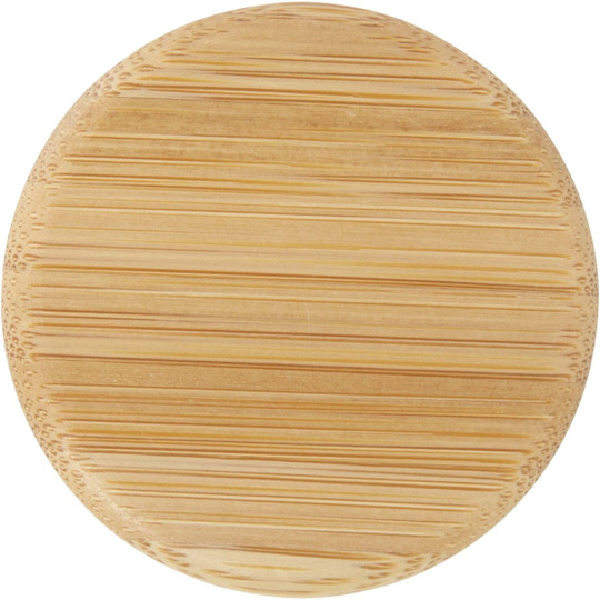 Lume 500 ml matte soda lime glass bottle with bamboo lid   - EgotierPro 100830