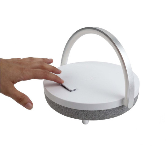 Prixton 2PA160 - Prixton 4-in-1 Bluetooth®-speaker van 10 W met ledverlichting en draadloos oplaadstation