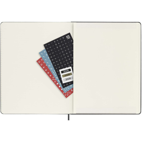 Moleskine 107950 - Hardcover 12 Monate Wochenkalender XL