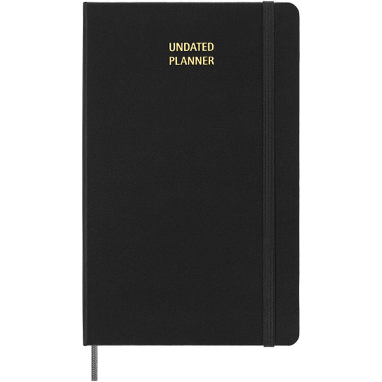 Moleskine 107952 - ongedateerde weekplanner met harde kaft L