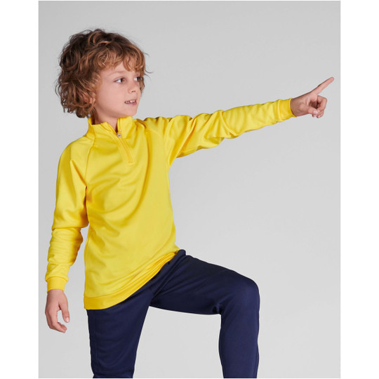 Roly K1115 - Sweatshirt Epiro à manches longues avec fermeture demi- zip pour enfant