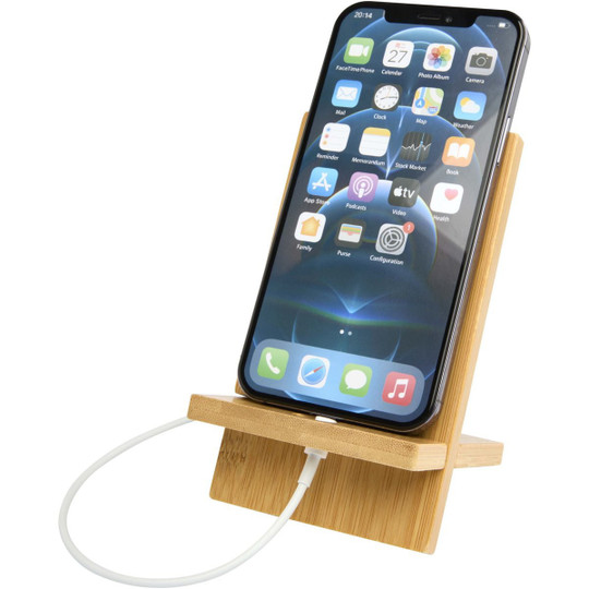 Ceibo detachable bamboo phone stand - EgotierPro 104605