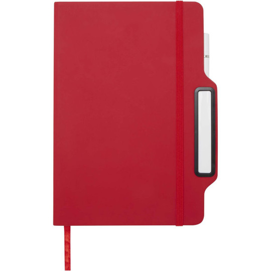 Carnet à couverture rigide Nexus A5 avec stylo et crayon (encre noire) - EgotierPro 107969