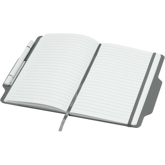 Nexus A5 hard cover notebook with pen and pencil combo (black ink) - EgotierPro 107969