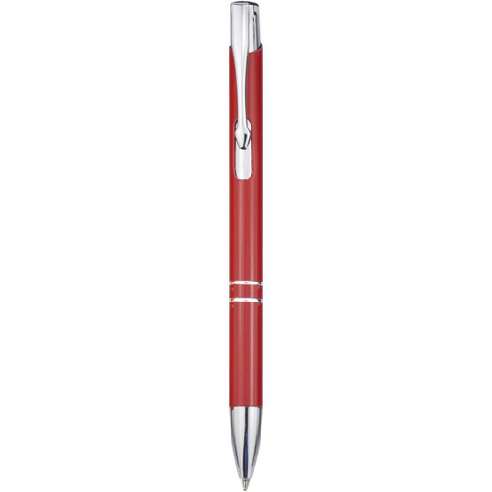 Stylo bille en aluminium recyclé Moneta (encre bleue) - EgotierPro 107984